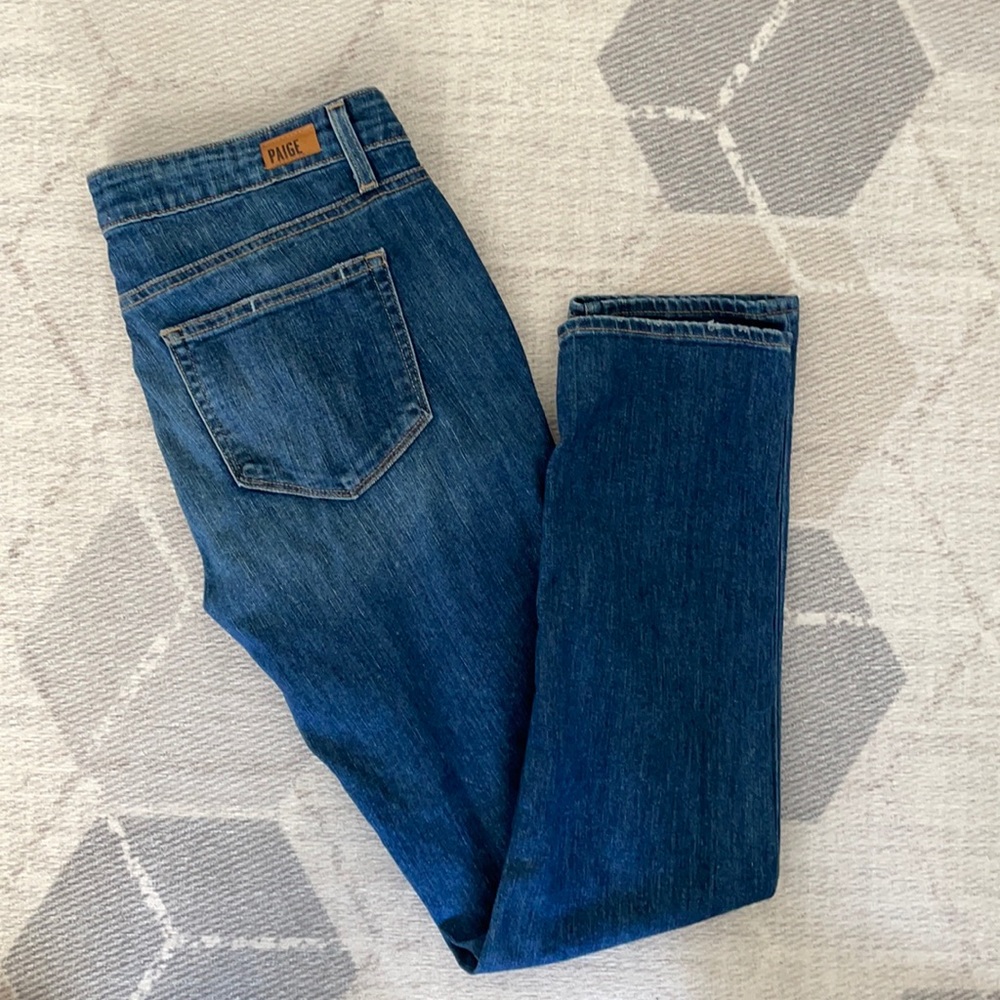 PAIGE | EUC Medium Blue Wash Skinny jeans